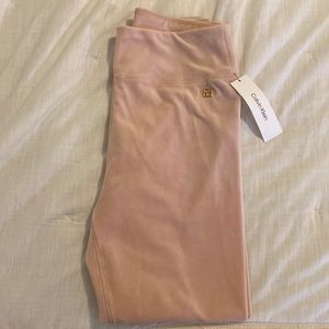 Calvin Klein Pink velour Atheleisure